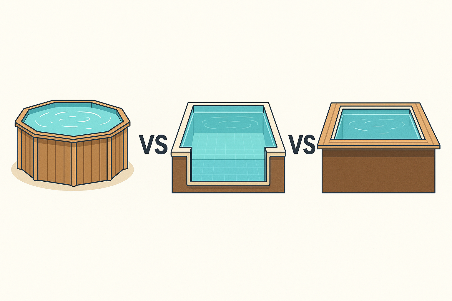 différents types de piscine